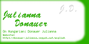 julianna donauer business card